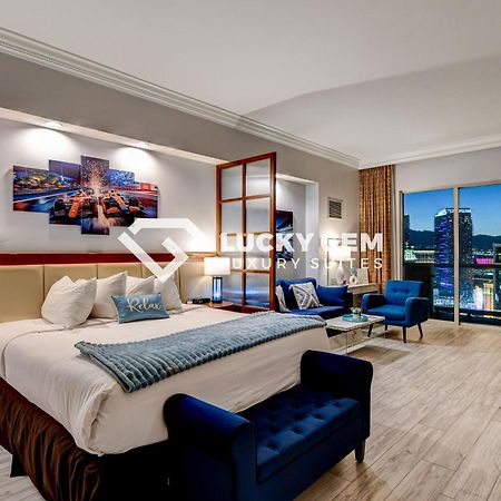 Lucky Gem Penthouse & Luxury Suites At Signature Resort, Balcony Strip View 3505 Las Vegas Exterior photo
