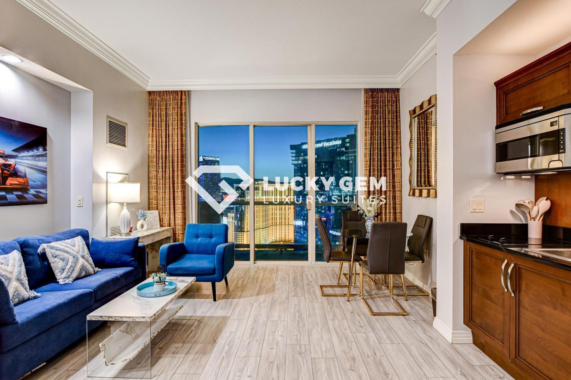 Lucky Gem Penthouse & Luxury Suites At Signature Resort, Balcony Strip View 3505 Las Vegas Exterior photo