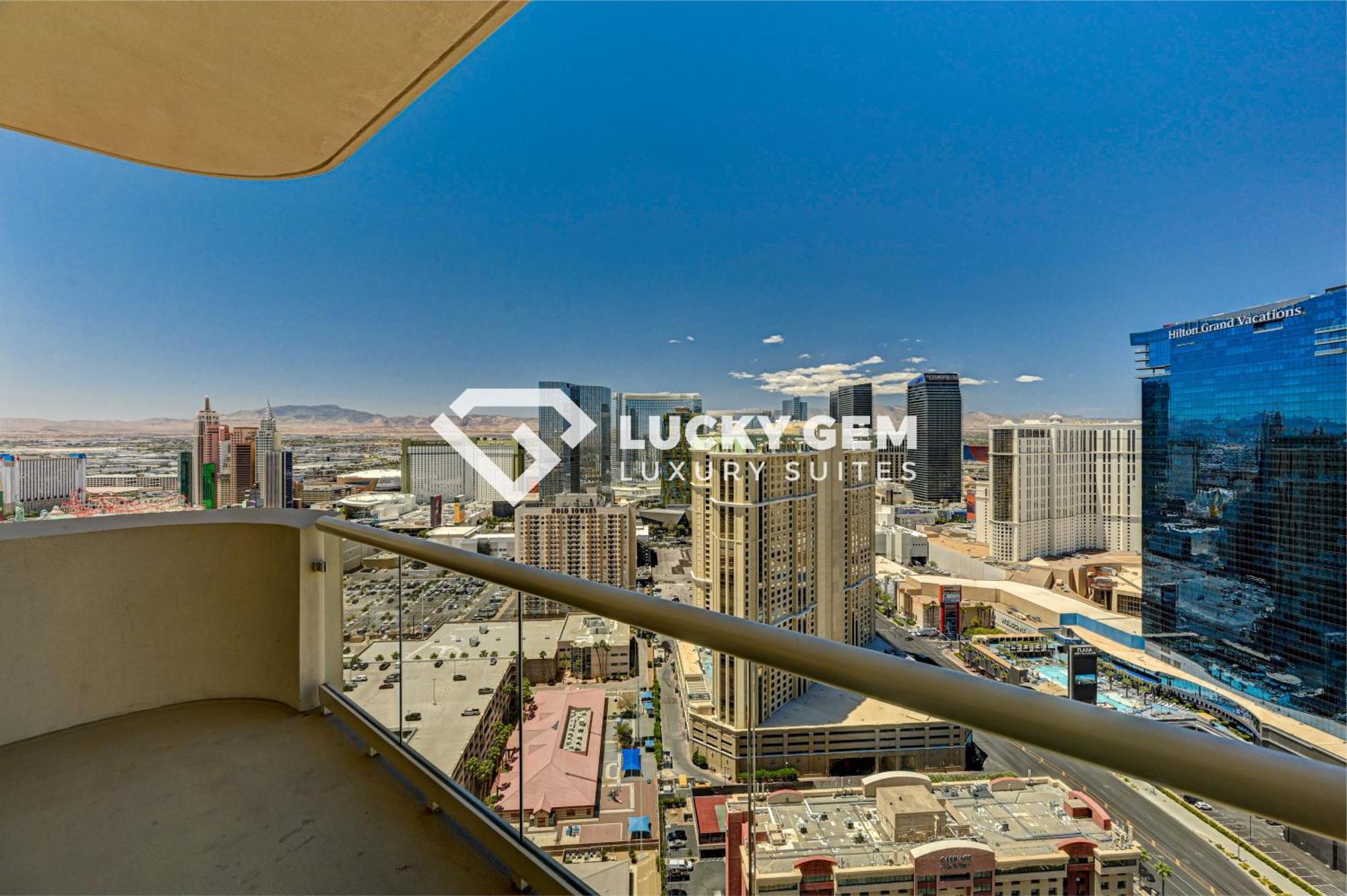 Lucky Gem Penthouse & Luxury Suites At Signature Resort, Balcony Strip View 3505 Las Vegas Exterior photo