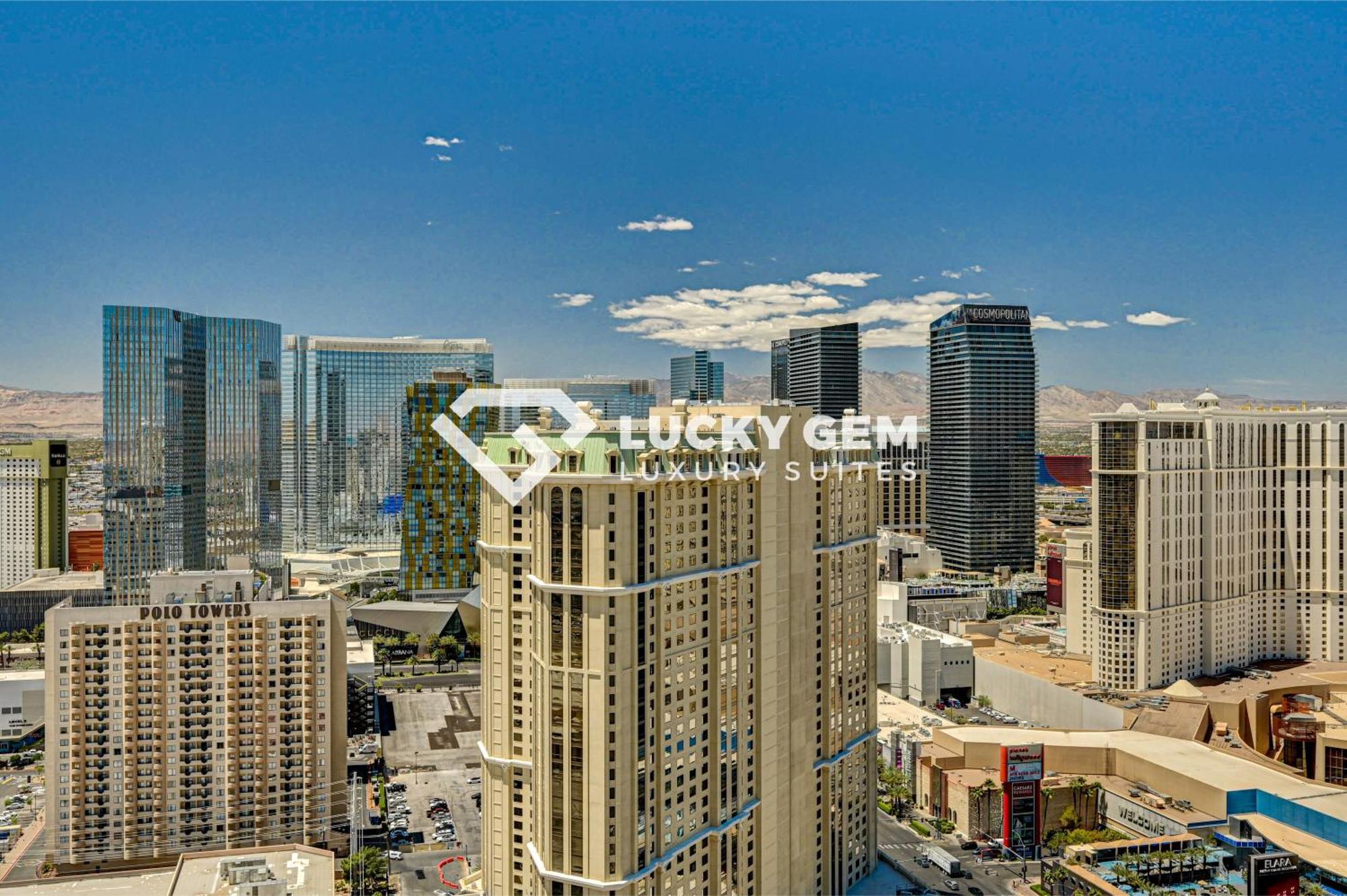 Lucky Gem Penthouse & Luxury Suites At Signature Resort, Balcony Strip View 3505 Las Vegas Exterior photo