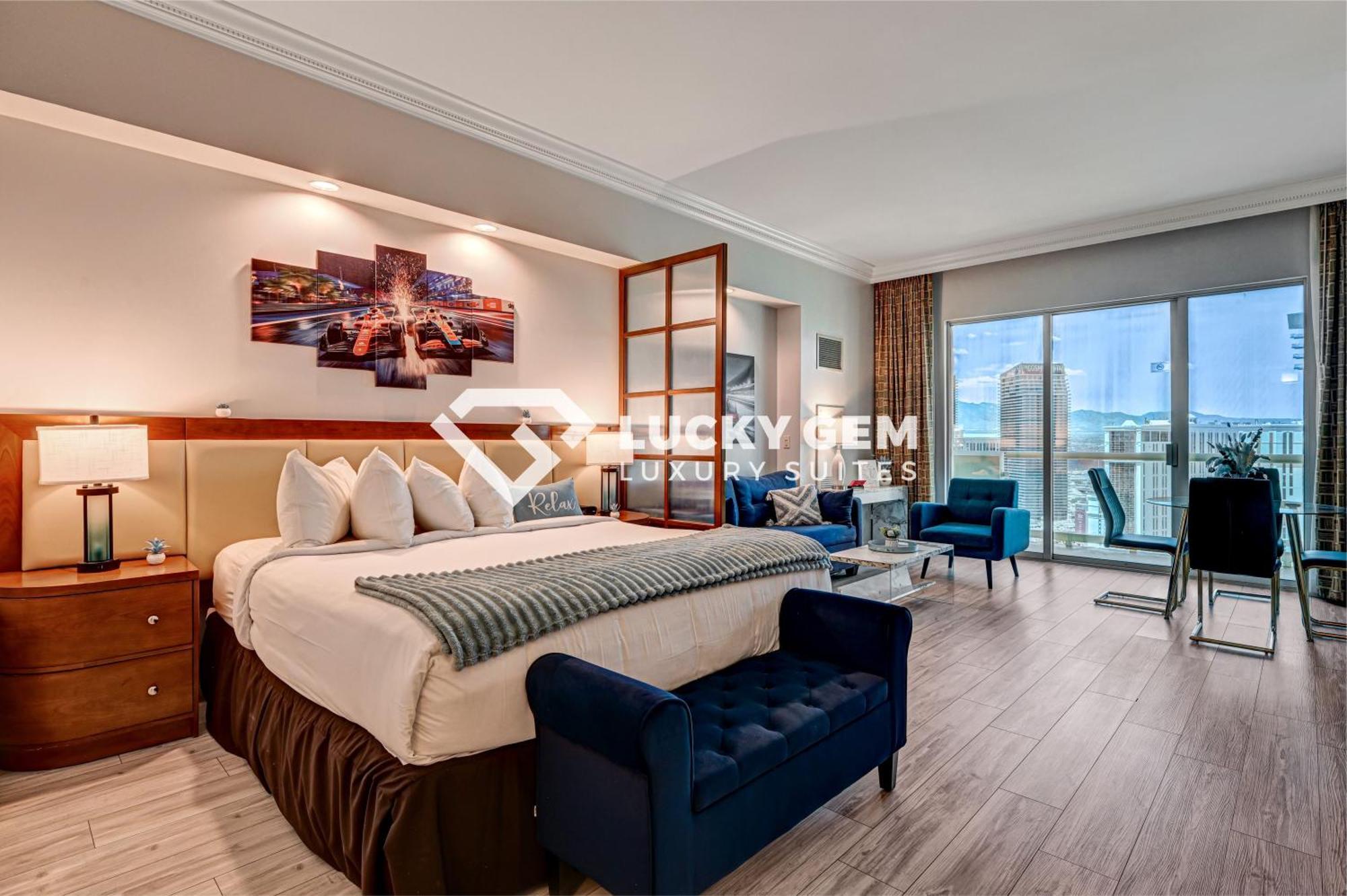 Lucky Gem Penthouse & Luxury Suites At Signature Resort, Balcony Strip View 3505 Las Vegas Exterior photo