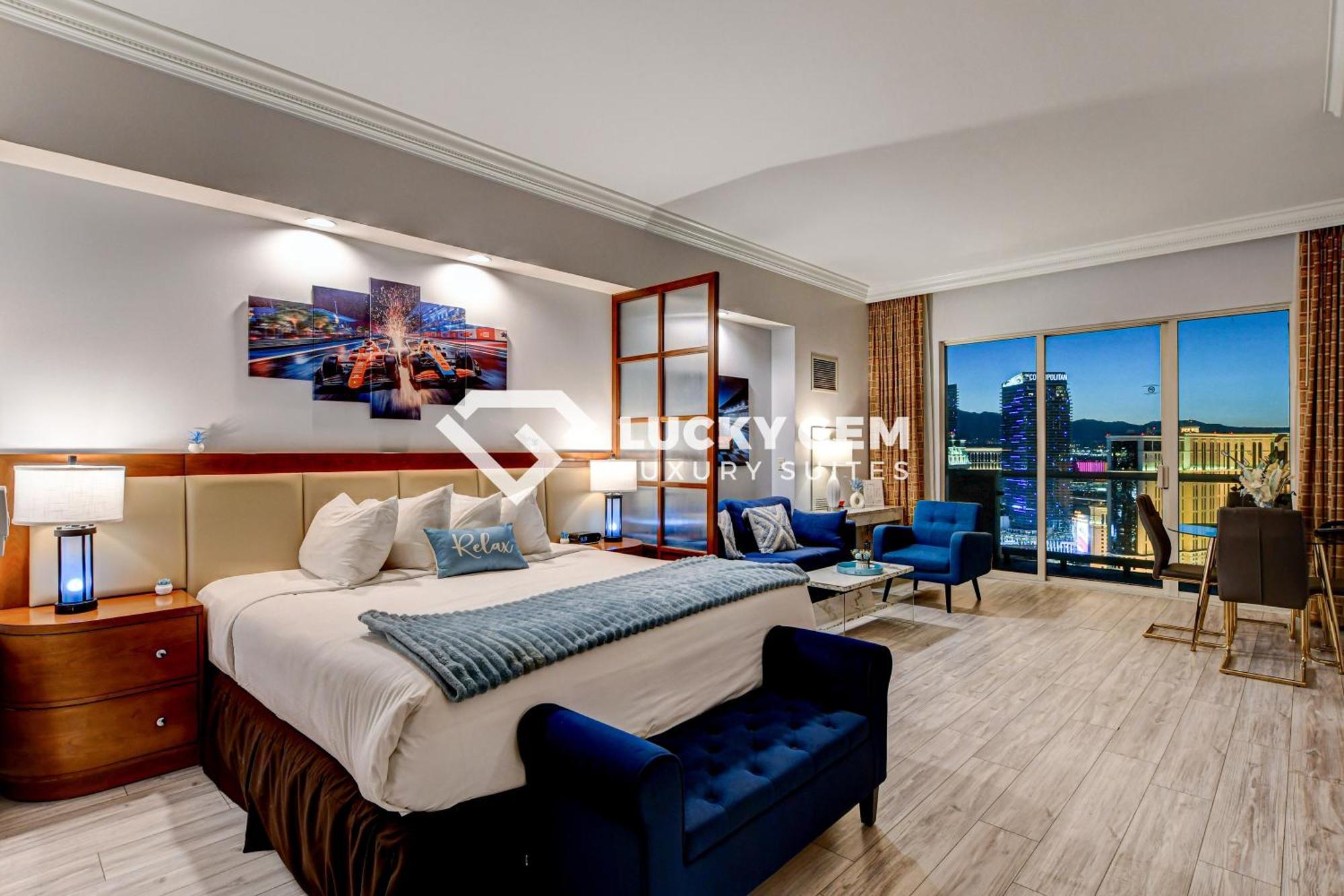 Lucky Gem Penthouse & Luxury Suites At Signature Resort, Balcony Strip View 3505 Las Vegas Exterior photo