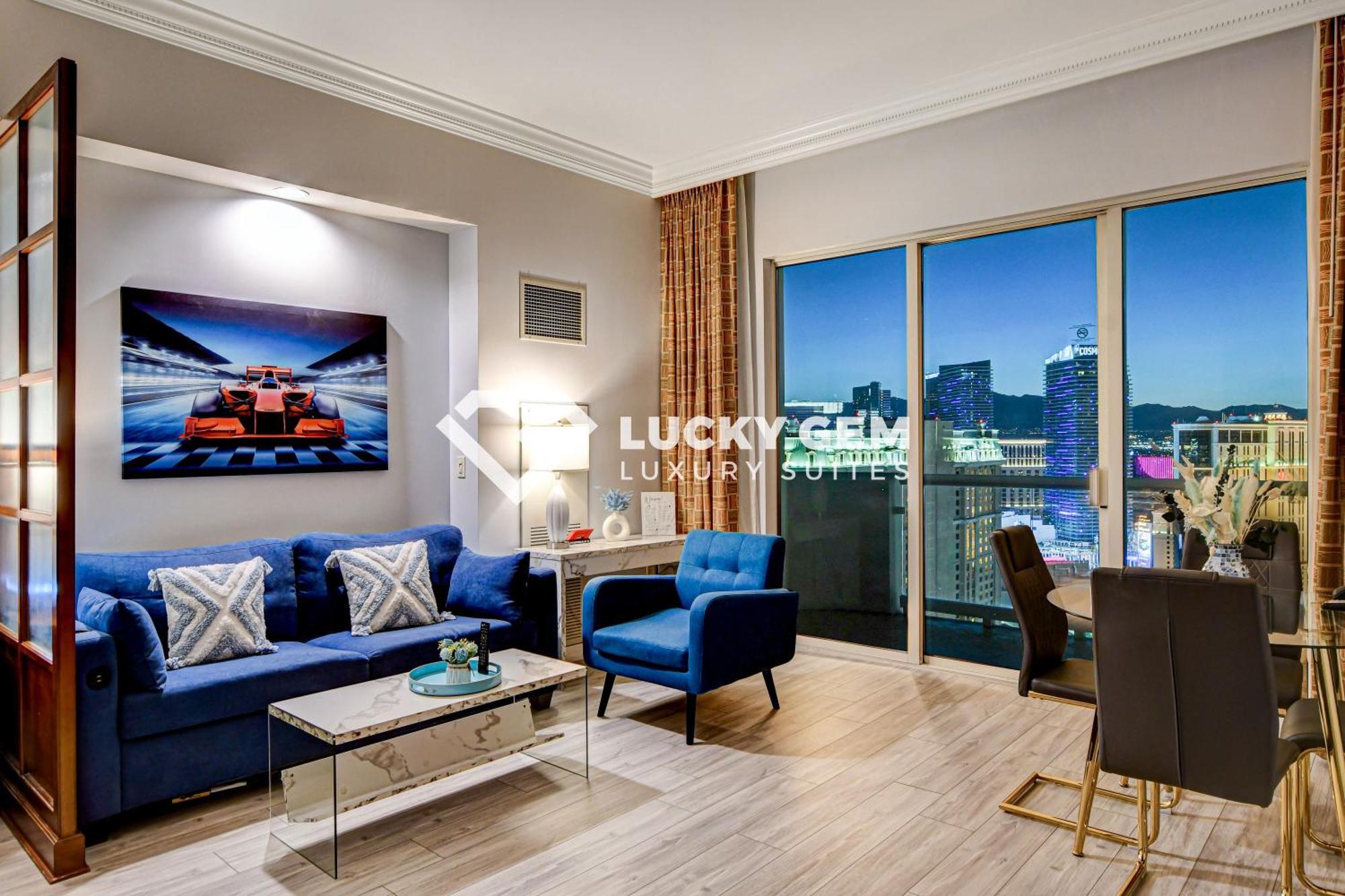 Lucky Gem Penthouse & Luxury Suites At Signature Resort, Balcony Strip View 3505 Las Vegas Exterior photo