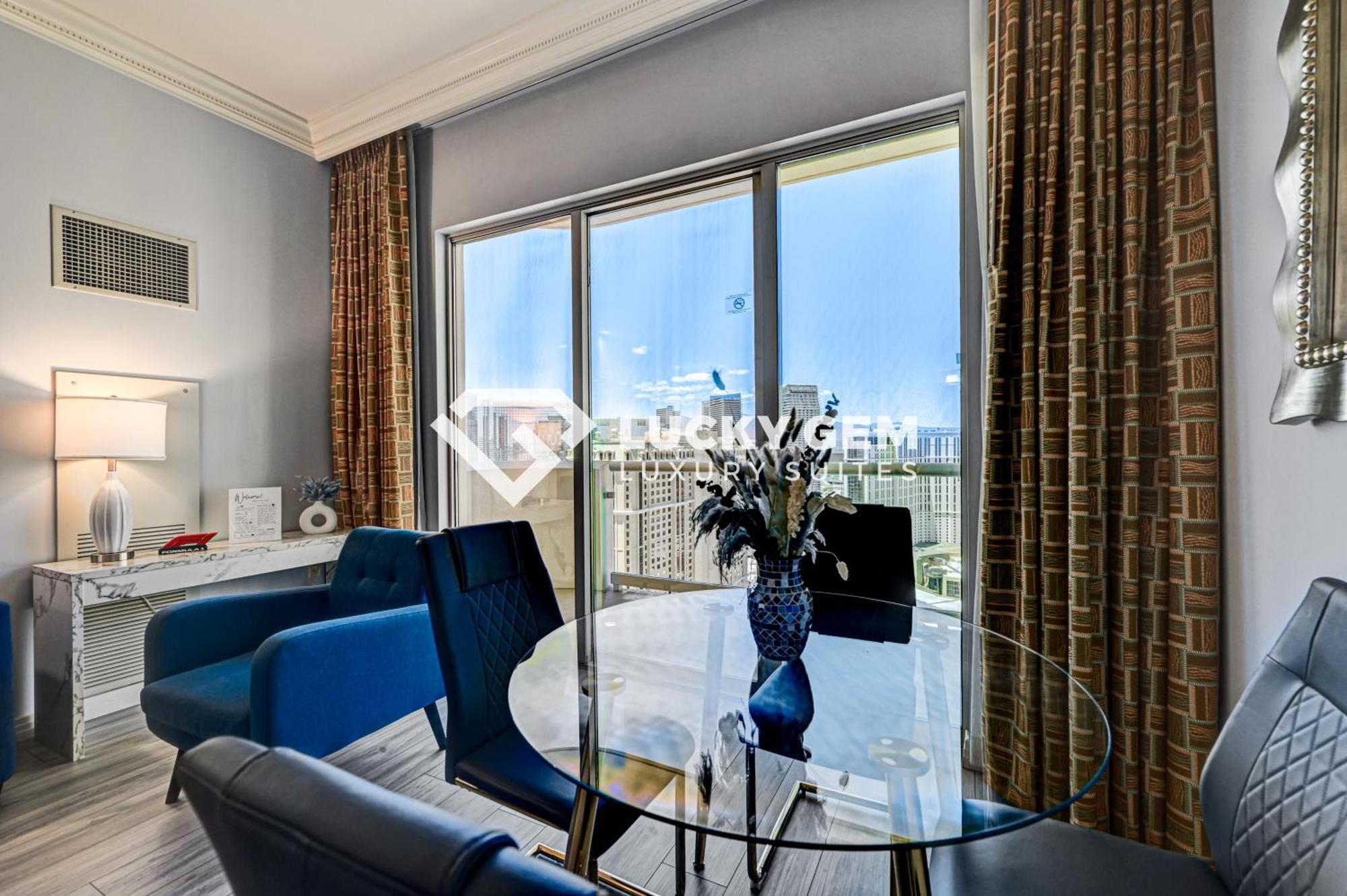 Lucky Gem Penthouse & Luxury Suites At Signature Resort, Balcony Strip View 3505 Las Vegas Exterior photo